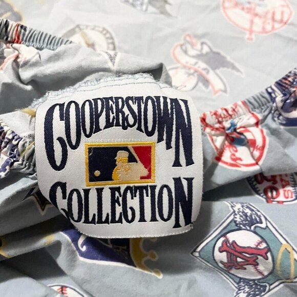 Pottery Barn Teen MLB Cooperstown Logo XL Twin Fitted Sheet - Picture 13 of 16